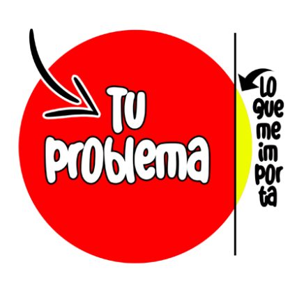Camisetas divertidas “Tu problema”
