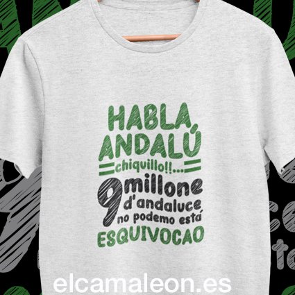 Camisetas Andaluzas ” 9 millones”