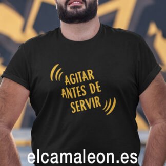 Camisetas de humor ” Agitar antes de servir”