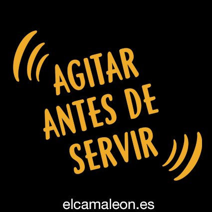 Camisetas de humor ” Agitar antes de servir”