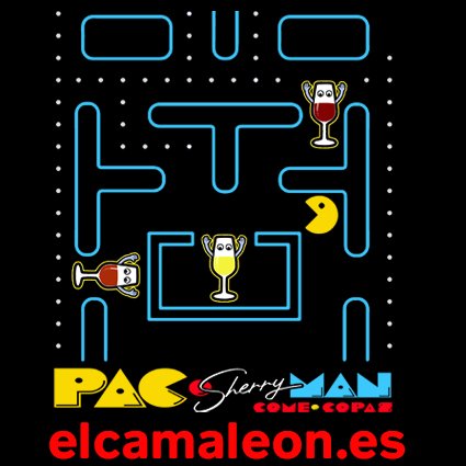 Camiseta de Jerez ” Pac-Sherry Man”