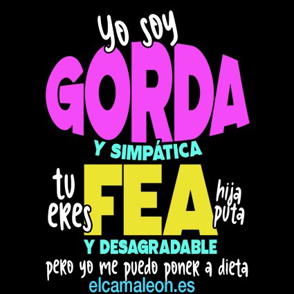 Camisetas Originales “Soy gorda y simpática”