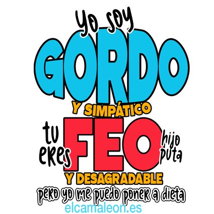 Camisetas Originales “Soy gordo”