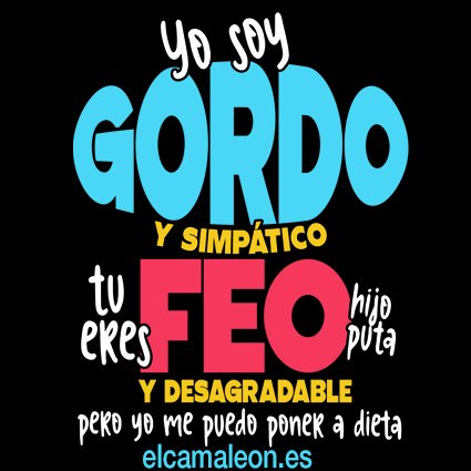 Camisetas Originales “Soy gordo”