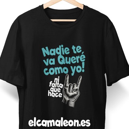 Camiseta con frases ” Quie te va queré”